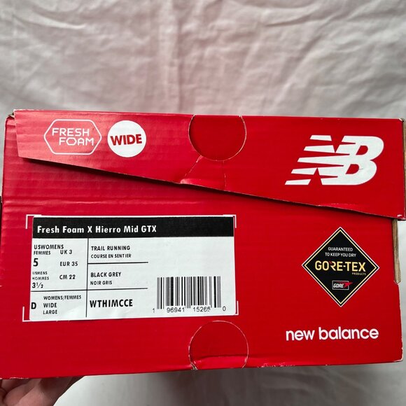 New Balance Fresh Foam X Hierro Mid GTX Gore-Tex Trail Running Shoes 5 wide - Picture 2 of 8